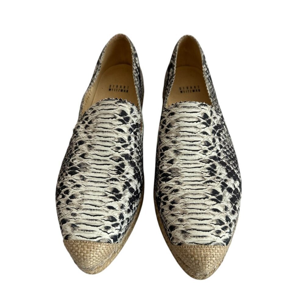 Stuart Weitzman Catalan Snake Python Print Espadr… - image 2